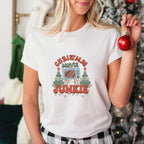 Christmas Movie Junkie - Christmas Unisex Crewneck T-Shirt Sweatshirt Hoodie