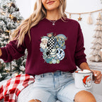 Smiley Santa Design - Christmas Unisex Crewneck T-Shirt Sweatshirt Hoodie