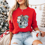Smiley Santa Design - Christmas Unisex Crewneck T-Shirt Sweatshirt Hoodie