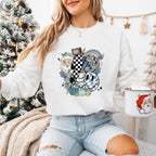 Smiley Santa Design - Christmas Unisex Crewneck T-Shirt Sweatshirt Hoodie