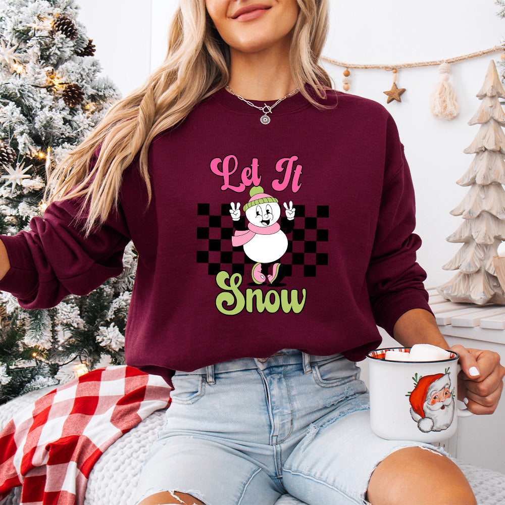 Let It Snow - Christmas Unisex Crewneck T-Shirt Sweatshirt Hoodie