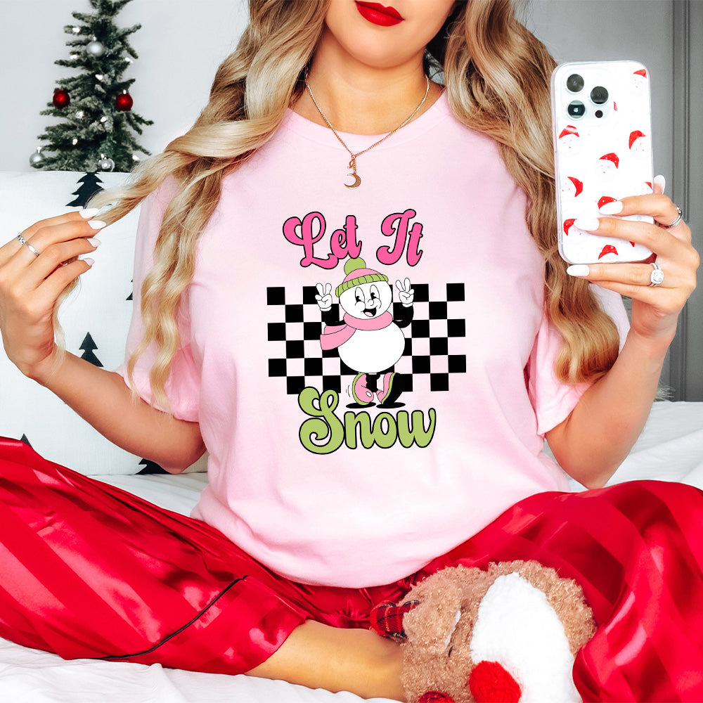 Let It Snow - Christmas Unisex Crewneck T-Shirt Sweatshirt Hoodie