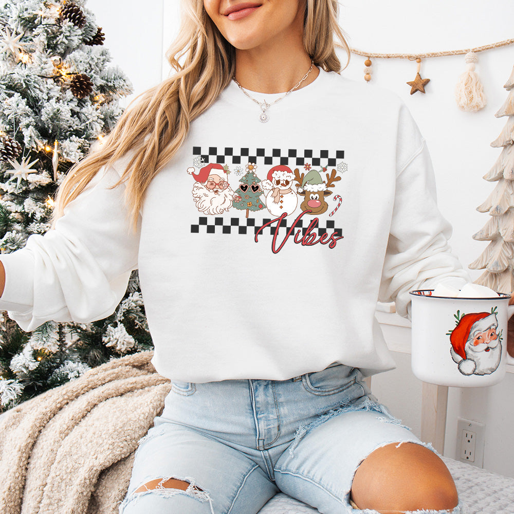 Christmas Icons Vibes Design - Christmas Unisex Crewneck T-Shirt Sweatshirt Hoodie