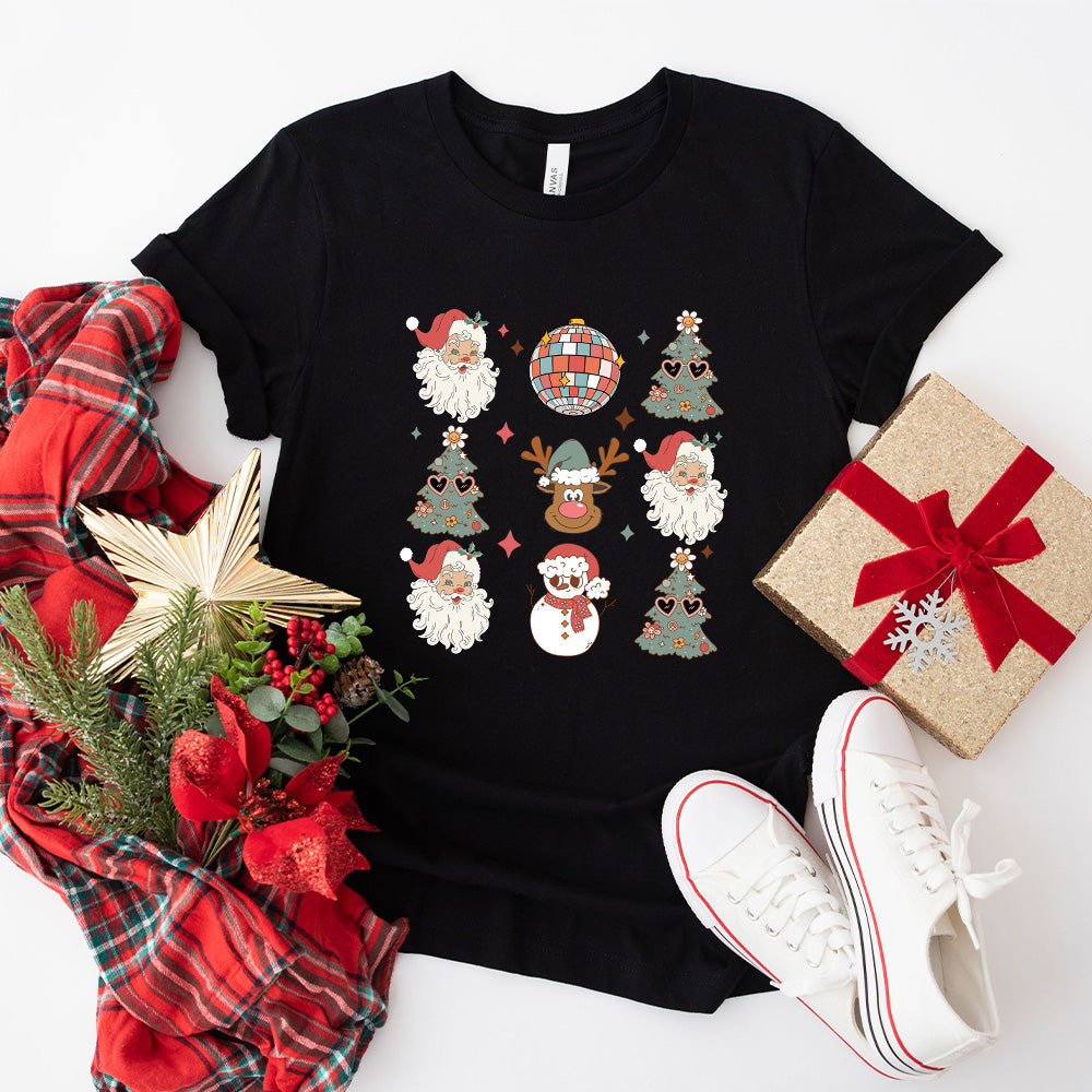 Christmas Icons Vibes Design - Christmas Unisex Crewneck T-Shirt Sweatshirt Hoodie