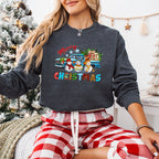Snowman Merry Christmas Design - Christmas Unisex Crewneck T-Shirt Sweatshirt Hoodie