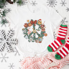 Peace Sign - Christmas Unisex Crewneck T-Shirt Sweatshirt Hoodie