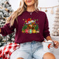 Christmas Tree Cattle Design - Christmas Unisex Crewneck T-Shirt Sweatshirt Hoodie