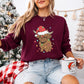 Cattle Design - Christmas Unisex Crewneck T-Shirt Sweatshirt Hoodie