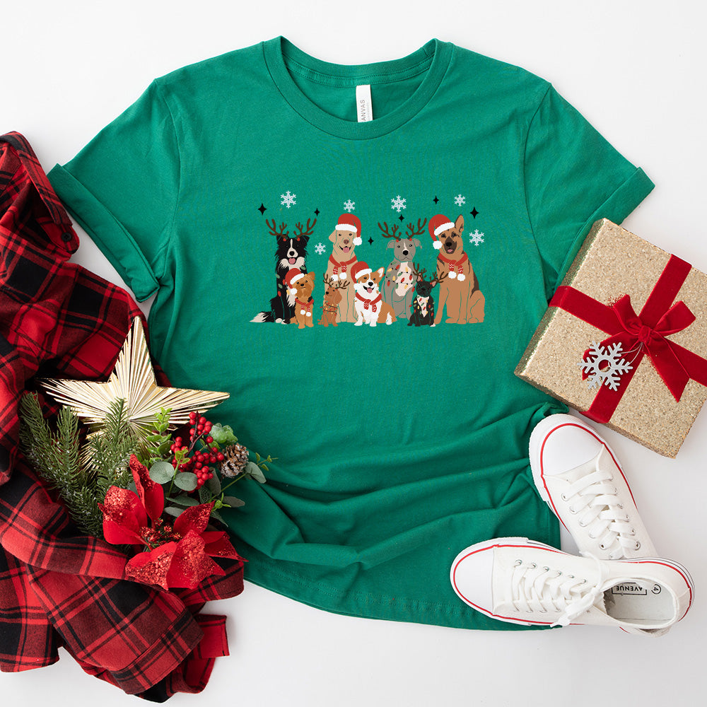 Dogs Design - Christmas Unisex Crewneck T-Shirt Sweatshirt Hoodie