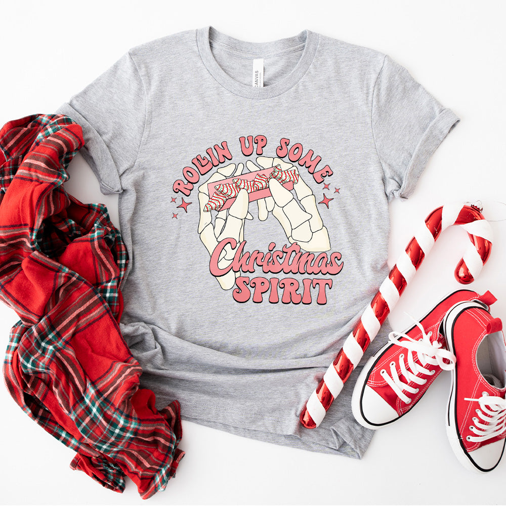 Rollin Up Some Christmas Spirit - Christmas Unisex Crewneck T-Shirt Sweatshirt Hoodie