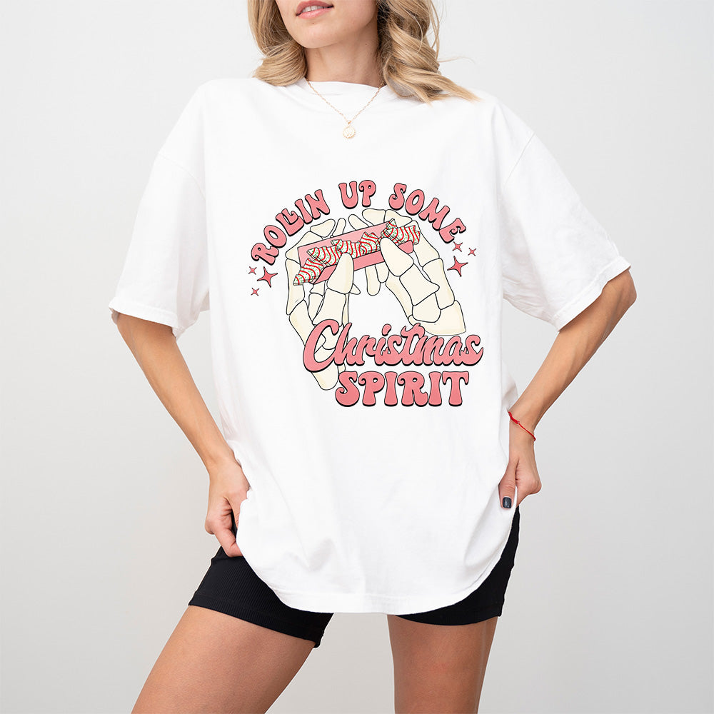 Rollin Up Some Christmas Spirit - Christmas Unisex Crewneck T-Shirt Sweatshirt Hoodie