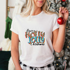 Have A Holly Jolly Christmas Leopard Design - Christmas Unisex Crewneck T-Shirt Sweatshirt Hoodie