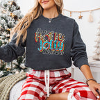 Have A Holly Jolly Christmas Leopard Design - Christmas Unisex Crewneck T-Shirt Sweatshirt Hoodie