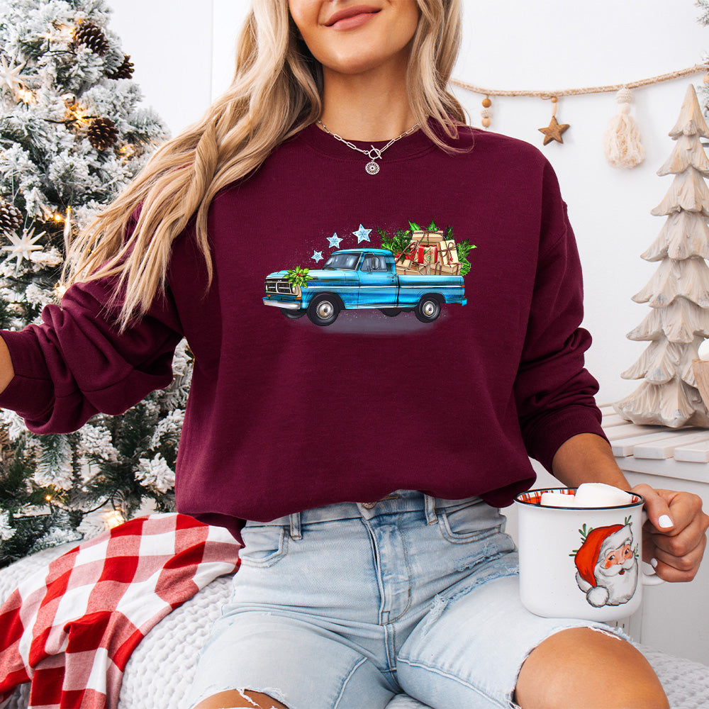 Christmas Gift Car  Design - Christmas Unisex Crewneck T-Shirt Sweatshirt Hoodie