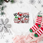 Ho Ho Ho Pour The Merlot - Christmas Unisex Crewneck T-Shirt Sweatshirt Hoodie