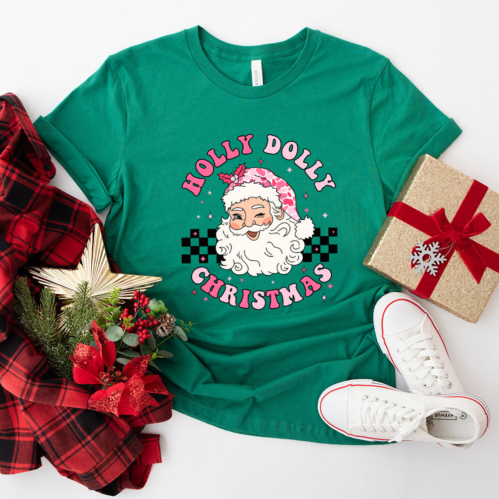 Holly Dolly Christmas Design - Christmas Unisex Crewneck T-Shirt Sweatshirt Hoodie