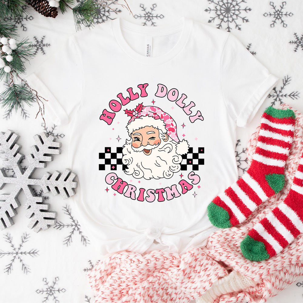 Holly Dolly Christmas Design - Christmas Unisex Crewneck T-Shirt Sweatshirt Hoodie