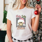 Holly Jolly Babe Smiley Design - Christmas Unisex Crewneck T-Shirt Sweatshirt Hoodie