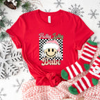 Holly Jolly Babe Smiley Design - Christmas Unisex Crewneck T-Shirt Sweatshirt Hoodie