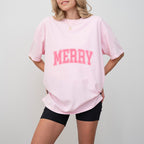 Pink Merry Design - Christmas Unisex Crewneck T-Shirt Sweatshirt Hoodie