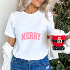 Pink Merry Design - Christmas Unisex Crewneck T-Shirt Sweatshirt Hoodie