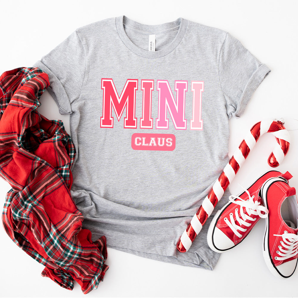 Pink Mini Claus Design - Christmas Unisex Crewneck T-Shirt Sweatshirt Hoodie