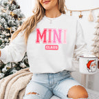 Pink Mini Claus Design - Christmas Unisex Crewneck T-Shirt Sweatshirt Hoodie