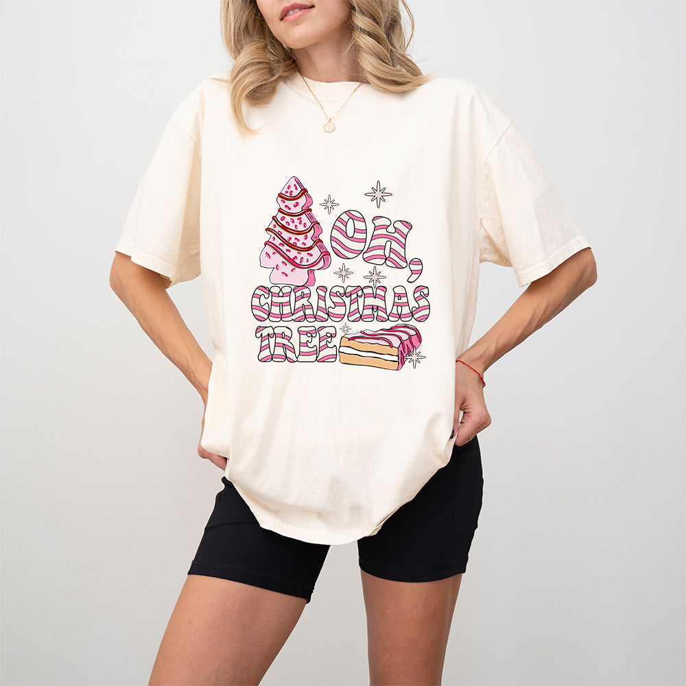Oh, Christmas Tree Design - Christmas Unisex Crewneck T-Shirt Sweatshirt Hoodie