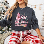 Oh, Christmas Tree Design - Christmas Unisex Crewneck T-Shirt Sweatshirt Hoodie