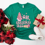Oh, Christmas Tree Design - Christmas Unisex Crewneck T-Shirt Sweatshirt Hoodie