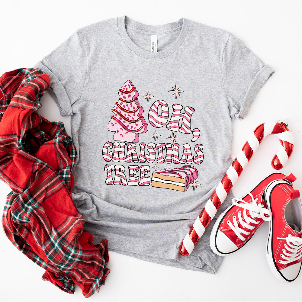Oh, Christmas Tree Design - Christmas Unisex Crewneck T-Shirt Sweatshirt Hoodie