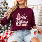Oh, Christmas Tree Design - Christmas Unisex Crewneck T-Shirt Sweatshirt Hoodie