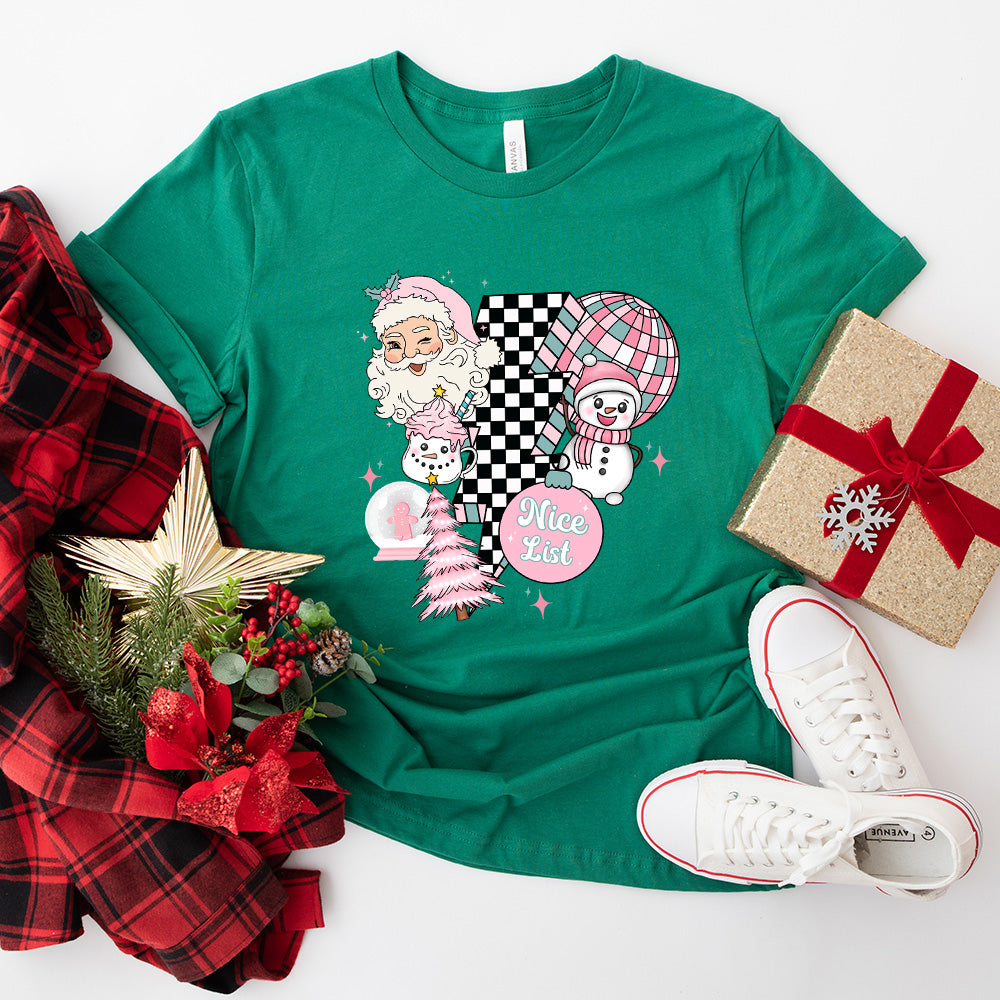 Christmas Doodles Nice List - Christmas Unisex Crewneck T-Shirt Sweatshirt Hoodie