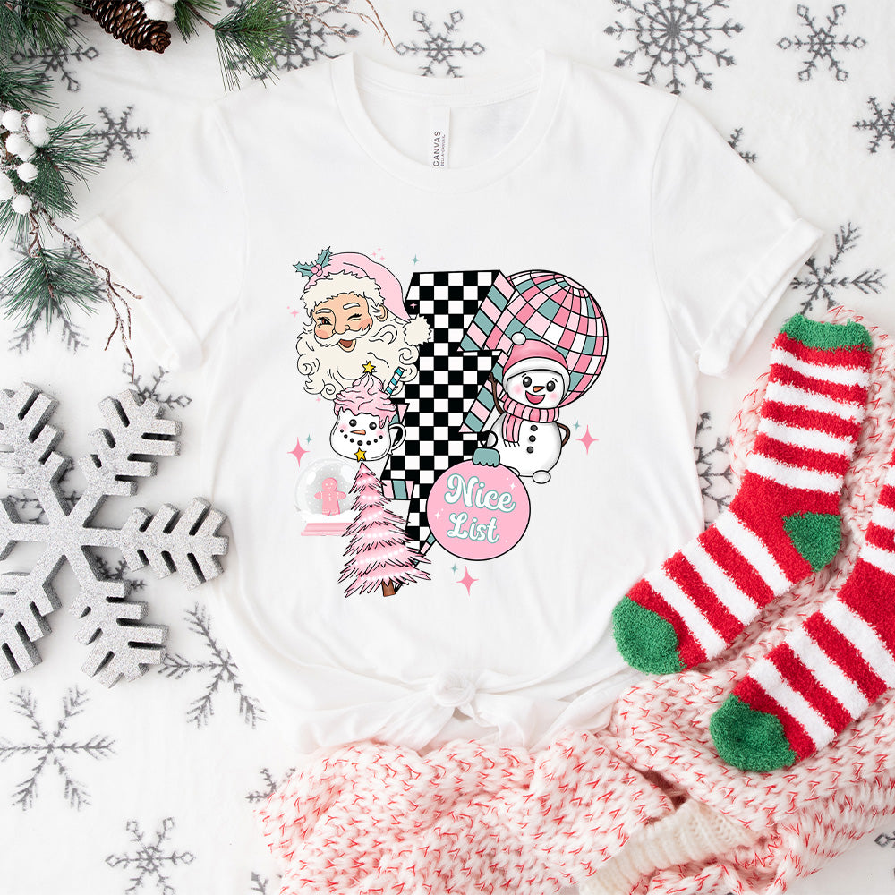 Christmas Doodles Nice List - Christmas Unisex Crewneck T-Shirt Sweatshirt Hoodie