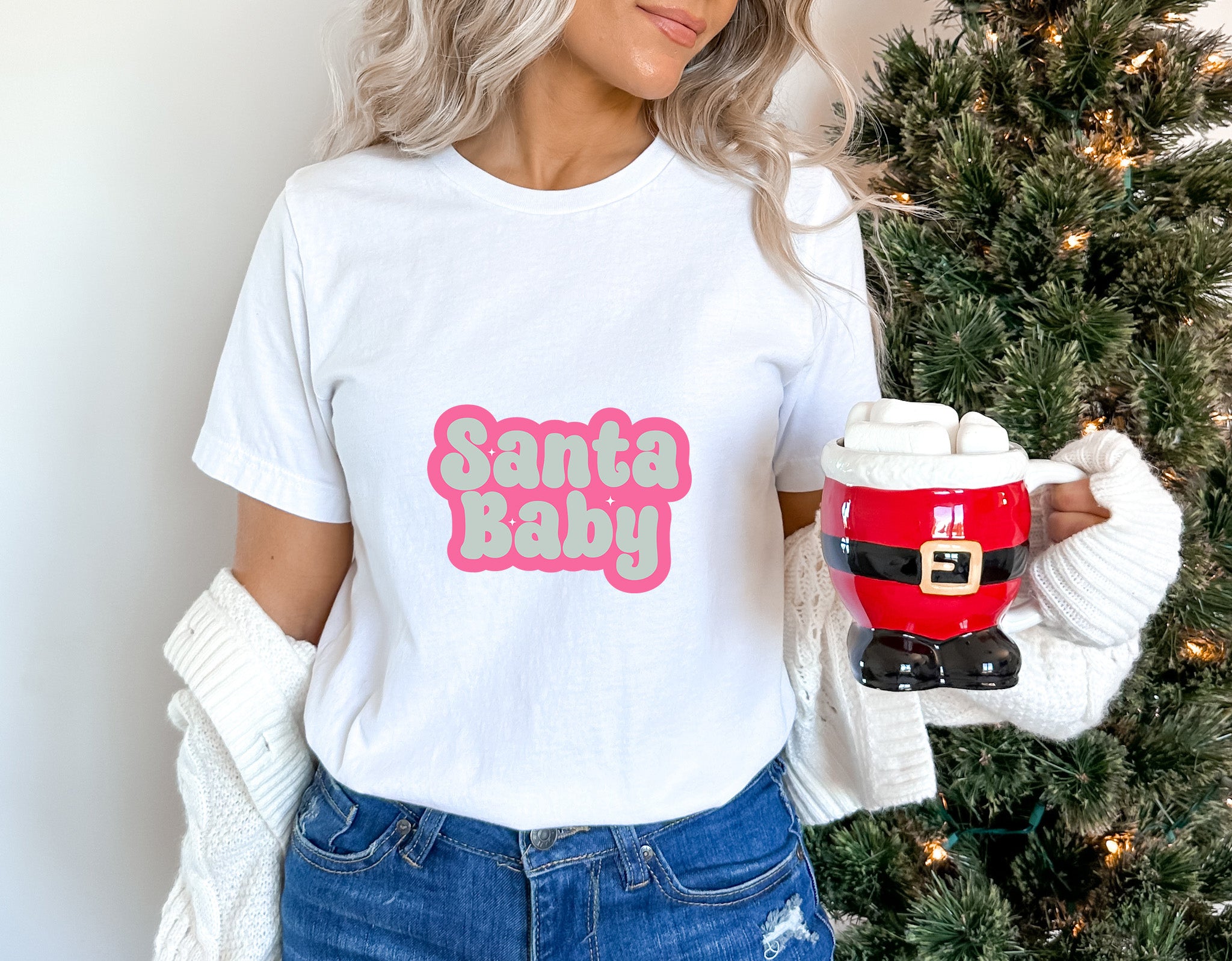 Santa Baby - Christmas Unisex Crewneck T-Shirt Sweatshirt Hoodie