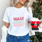 Holly Jolly Mama Design - Christmas Unisex Crewneck T-Shirt Sweatshirt Hoodie