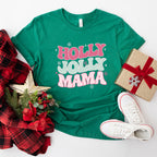 Holly Jolly Mama Design - Christmas Unisex Crewneck T-Shirt Sweatshirt Hoodie