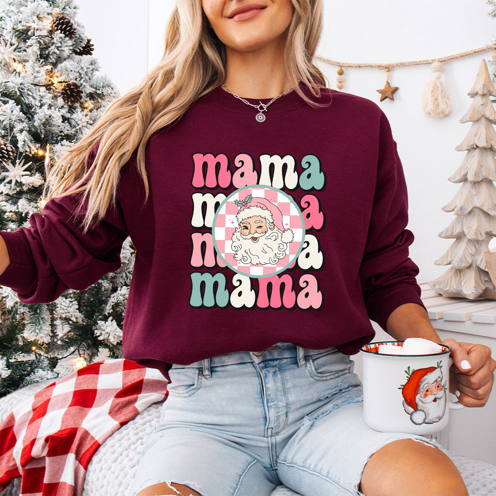 Mama Santa Claus Design - Christmas Unisex Crewneck T-Shirt Sweatshirt Hoodie