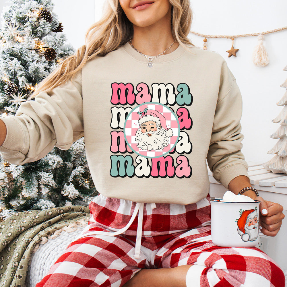 Mama Santa Claus Design - Christmas Unisex Crewneck T-Shirt Sweatshirt Hoodie