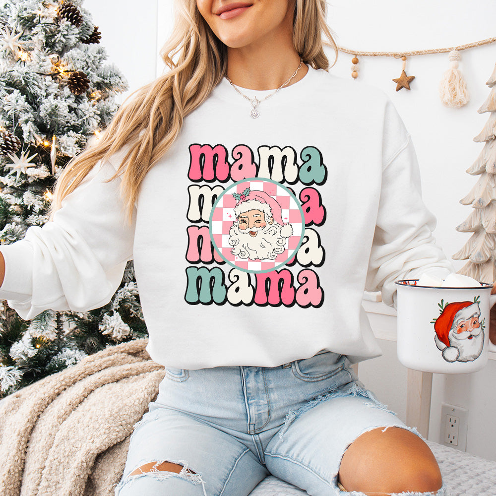Mama Santa Claus Design - Christmas Unisex Crewneck T-Shirt Sweatshirt Hoodie