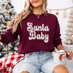 Santa Baby Design - Christmas Unisex Crewneck T-Shirt Sweatshirt Hoodie