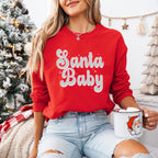 Santa Baby Design - Christmas Unisex Crewneck T-Shirt Sweatshirt Hoodie