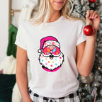 Santa Peace Symbol Glasses Design - Christmas Unisex Crewneck T-Shirt Sweatshirt Hoodie