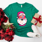 Santa Peace Symbol Glasses Design - Christmas Unisex Crewneck T-Shirt Sweatshirt Hoodie