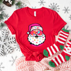 Santa Peace Symbol Glasses Design - Christmas Unisex Crewneck T-Shirt Sweatshirt Hoodie