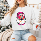 Santa Peace Symbol Glasses Design - Christmas Unisex Crewneck T-Shirt Sweatshirt Hoodie