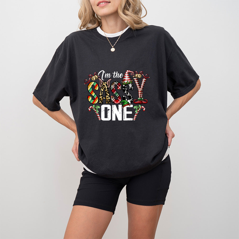 I'm The Sassy One - Christmas Unisex Crewneck T-Shirt Sweatshirt Hoodie