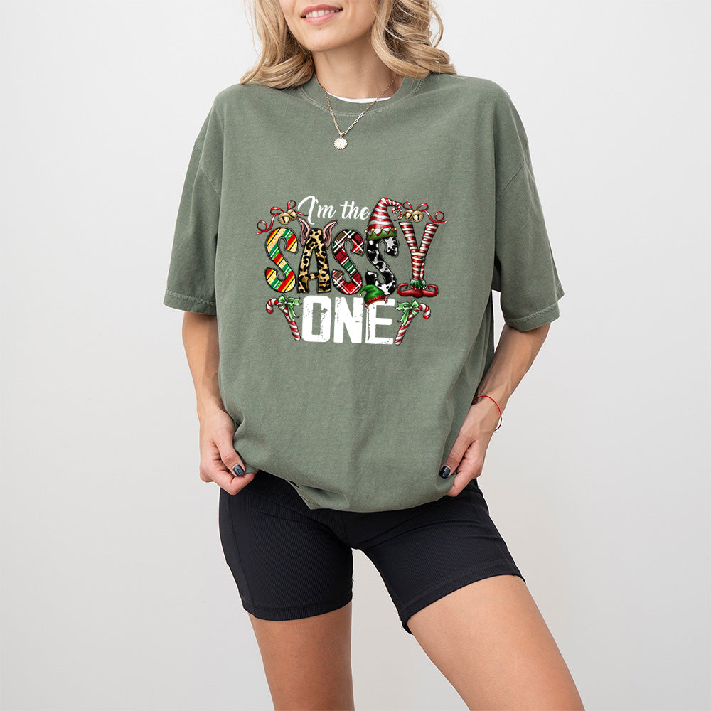 I'm The Sassy One - Christmas Unisex Crewneck T-Shirt Sweatshirt Hoodie