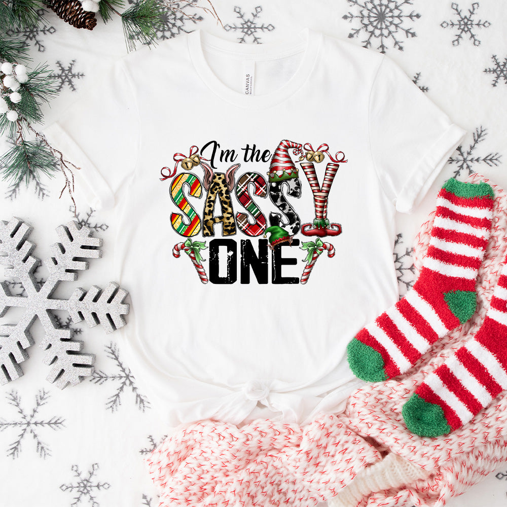 I'm The Sassy One - Christmas Unisex Crewneck T-Shirt Sweatshirt Hoodie