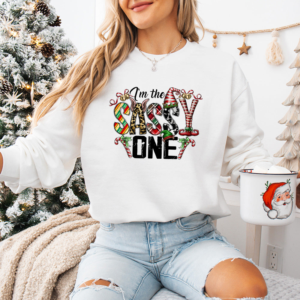 I'm The Sassy One - Christmas Unisex Crewneck T-Shirt Sweatshirt Hoodie